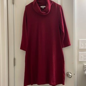 Women’s red sweater dress
